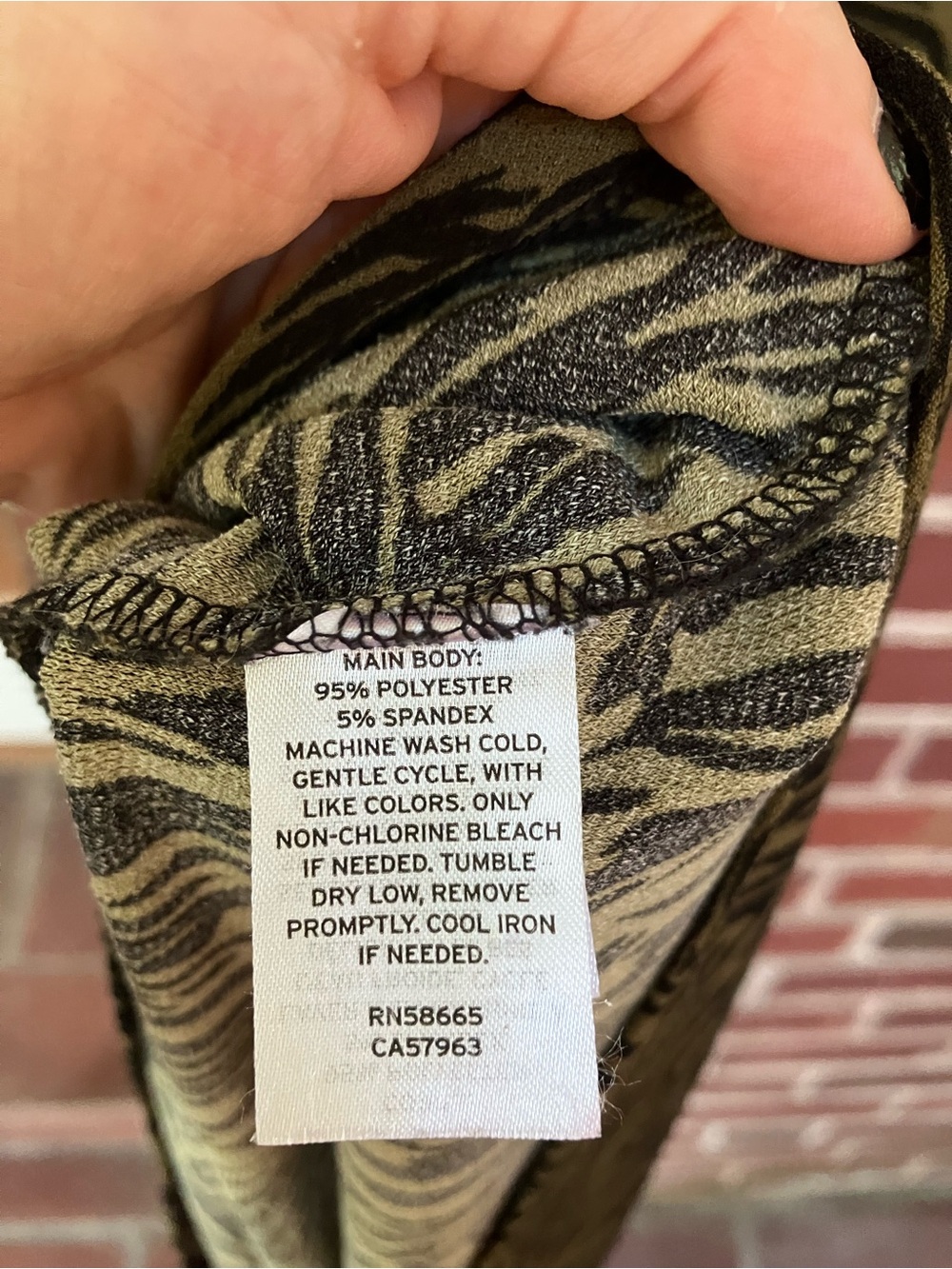 Halogen Olive Green Tiger Print Maxi - Picture 4 of 4